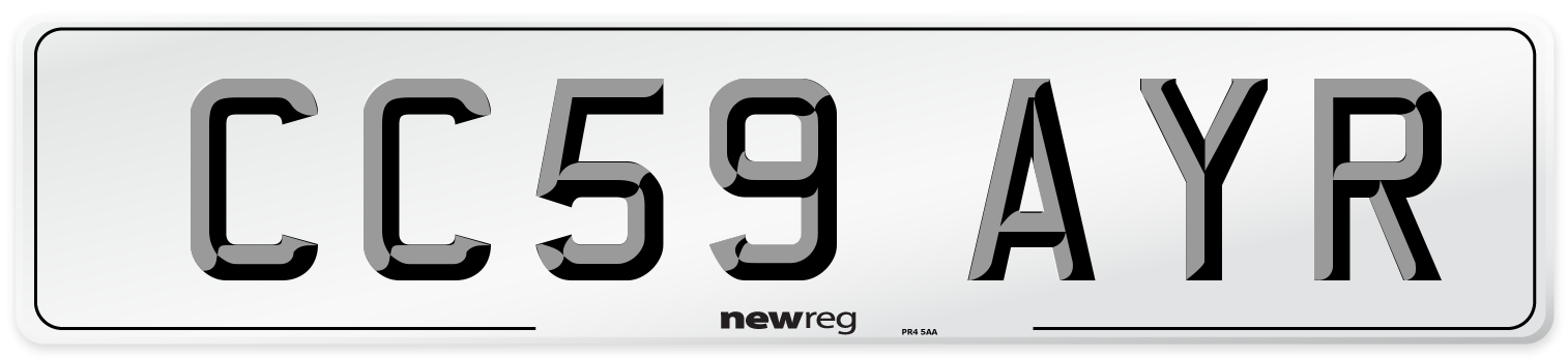 CC59 AYR Number Plate from New Reg
